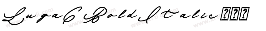 LugaC BoldItalic字体转换